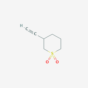 molecular formula C7H10O2S B2881412 3-Ethynylthiane 1,1-dioxide CAS No. 2138022-33-8