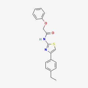molecular formula C19H18N2O2S B2881424 N-[4-(4-ethylphenyl)-1,3-thiazol-2-yl]-2-phenoxyacetamide CAS No. 476285-21-9