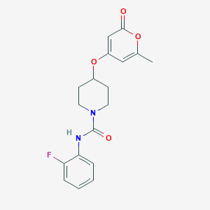 N-(2-fluorophenyl)-4-((6-methyl-2-oxo-2H-pyran-4-yl)oxy)piperidine-1-carboxamide