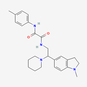 N1-(2-(1-methylindolin-5-yl)-2-(piperidin-1-yl)ethyl)-N2-(p-tolyl)oxalamide