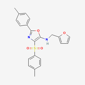 N-(furan-2-ylmethyl)-2-(p-tolyl)-4-tosyloxazol-5-amine