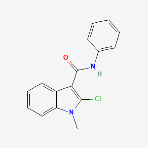 molecular formula C16H13ClN2O B2881444 2-chloro-1-methyl-N-phenyl-1H-indole-3-carboxamide CAS No. 478043-53-7