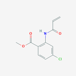 molecular formula C11H10ClNO3 B2881450 Methyl 2-acryloylamino-4-chloro-benzoate CAS No. 1156157-30-0