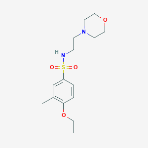 molecular formula C15H24N2O4S B288146 4-ethoxy-3-methyl-N-[2-(4-morpholinyl)ethyl]benzenesulfonamide 
