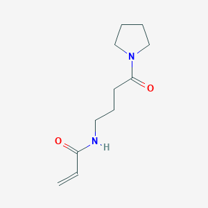 N-(4-Oxo-4-pyrrolidin-1-ylbutyl)prop-2-enamide