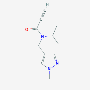 N-[(1-Methylpyrazol-4-yl)methyl]-N-propan-2-ylprop-2-ynamide