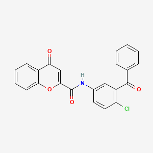 N-(3-benzoyl-4-chlorophenyl)-4-oxo-4H-chromene-2-carboxamide