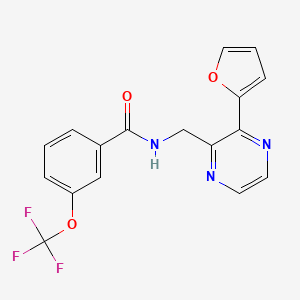 N-((3-(furan-2-yl)pyrazin-2-yl)methyl)-3-(trifluoromethoxy)benzamide