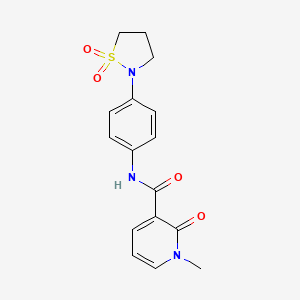 N-(4-(1,1-dioxidoisothiazolidin-2-yl)phenyl)-1-methyl-2-oxo-1,2-dihydropyridine-3-carboxamide