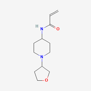 molecular formula C12H20N2O2 B2881506 N-[1-(oxolan-3-yl)piperidin-4-yl]prop-2-enamide CAS No. 2094685-99-9