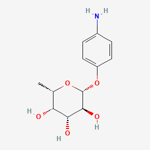 molecular formula C12H17NO5 B2881507 4-Aminophenyl b-L-fucopyranoside CAS No. 69936-58-9