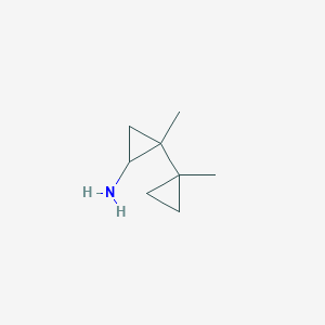 2-Methyl-2-(1-methylcyclopropyl)cyclopropan-1-amine