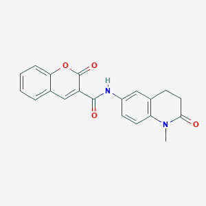 molecular formula C20H16N2O4 B2881520 N-(1-methyl-2-oxo-1,2,3,4-tetrahydroquinolin-6-yl)-2-oxo-2H-chromene-3-carboxamide CAS No. 922054-04-4