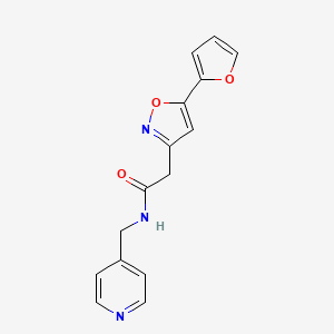 2-(5-(furan-2-yl)isoxazol-3-yl)-N-(pyridin-4-ylmethyl)acetamide