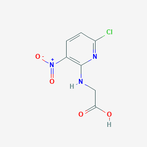 molecular formula C7H6ClN3O4 B2881530 2-[(6-Chloro-3-nitro-2-pyridinyl)amino]acetic acid CAS No. 116640-05-2