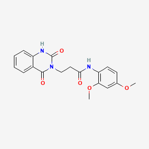 molecular formula C19H19N3O5 B2881531 N-(2,4-dimethoxyphenyl)-3-(2,4-dioxo-1,2,3,4-tetrahydroquinazolin-3-yl)propanamide CAS No. 688774-42-7