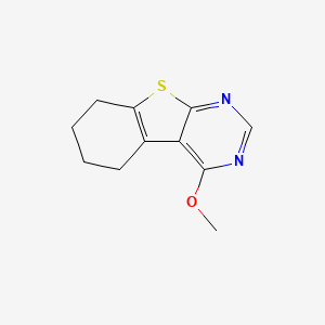 molecular formula C11H12N2OS B2881535 4-Methoxy-5,6,7,8-tetrahydro[1]benzothieno[2,3-d]pyrimidine CAS No. 40277-31-4
