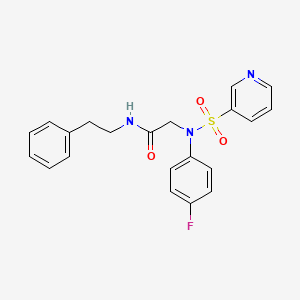 2-(N-(4-fluorophenyl)pyridine-3-sulfonamido)-N-phenethylacetamide