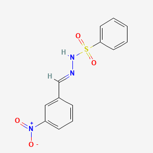 molecular formula C13H11N3O4S B2881543 N'-[(E)-(3-硝基苯基)亚甲基]苯磺酰肼 CAS No. 35559-18-3