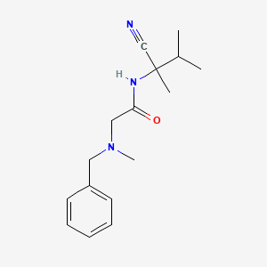molecular formula C16H23N3O B2881545 2-[benzyl(methyl)amino]-N-(1-cyano-1,2-dimethylpropyl)acetamide CAS No. 1209248-29-2