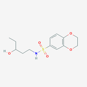 N-(3-Hydroxypentyl)-2,3-dihydro-1,4-benzodioxine-6-sulfonamide