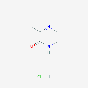 molecular formula C6H9ClN2O B2881554 3-Ethylpyrazin-2(1H)-one hydrochloride CAS No. 2229309-92-4