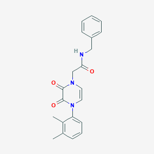 N-benzyl-2-[4-(2,3-dimethylphenyl)-2,3-dioxopyrazin-1-yl]acetamide