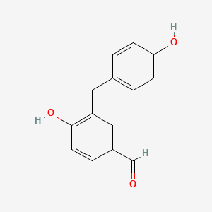 4-Hydroxy-3-[(4-hydroxyphenyl)methyl]benzaldehyde