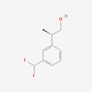 molecular formula C10H12F2O B2881563 (2S)-2-[3-(difluoromethyl)phenyl]propan-1-ol CAS No. 2248171-81-3