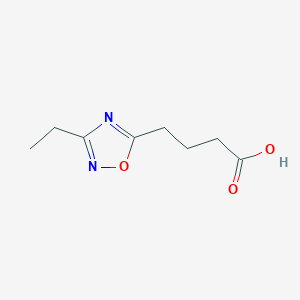 molecular formula C8H12N2O3 B2881578 4-(3-Ethyl-1,2,4-oxadiazol-5-yl)butanoic acid CAS No. 1038375-62-0
