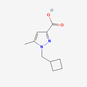 molecular formula C10H14N2O2 B2881590 1-(Cyclobutylmethyl)-5-methyl-1H-pyrazole-3-carboxylic acid CAS No. 1622855-33-7