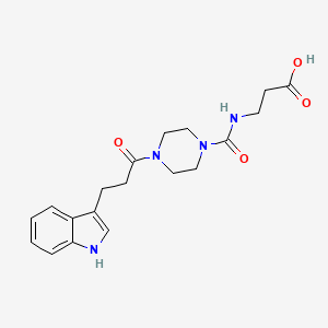 N-({4-[3-(1H-indol-3-yl)propanoyl]piperazin-1-yl}carbonyl)-beta-alanine