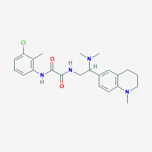 N1-(3-chloro-2-methylphenyl)-N2-(2-(dimethylamino)-2-(1-methyl-1,2,3,4-tetrahydroquinolin-6-yl)ethyl)oxalamide