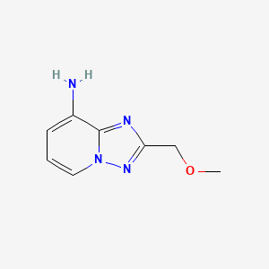 molecular formula C8H10N4O B2881606 2-(Methoxymethyl)[1,2,4]triazolo[1,5-a]pyridin-8-amine CAS No. 1340774-55-1