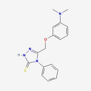 5-{[3-(dimethylamino)phenoxy]methyl}-4-phenyl-4H-1,2,4-triazole-3-thiol