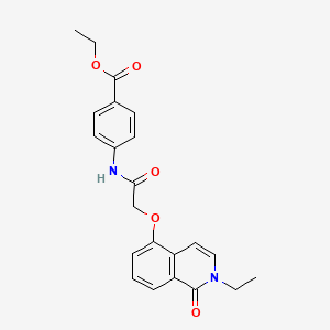 Ethyl 4-[[2-(2-ethyl-1-oxoisoquinolin-5-yl)oxyacetyl]amino]benzoate