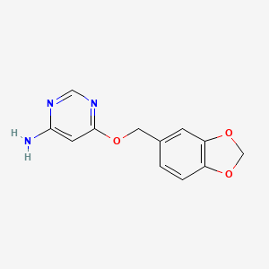 6-(Benzo[d][1,3]dioxol-5-ylmethoxy)pyrimidin-4-amine