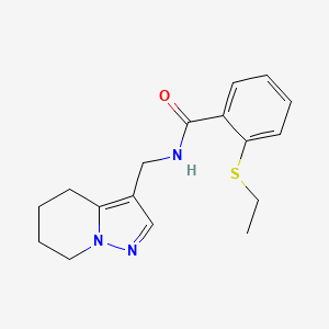2-(ethylthio)-N-((4,5,6,7-tetrahydropyrazolo[1,5-a]pyridin-3-yl)methyl)benzamide