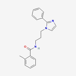 2-methyl-N-(3-(2-phenyl-1H-imidazol-1-yl)propyl)benzamide
