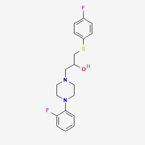 1-[4-(2-Fluorophenyl)piperazino]-3-[(4-fluorophenyl)sulfanyl]-2-propanol