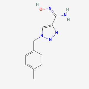 N'-Hydroxy-1-(4-methylbenzyl)-1H-1,2,3-triazole-4-carboximidamide