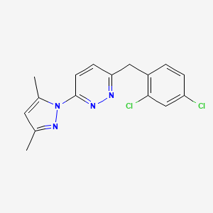 3-[(2,4-Dichlorophenyl)methyl]-6-(3,5-dimethylpyrazol-1-yl)pyridazine
