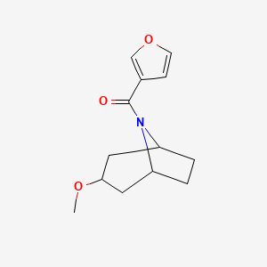 furan-3-yl((1R,5S)-3-methoxy-8-azabicyclo[3.2.1]octan-8-yl)methanone