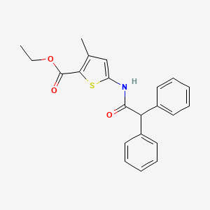 molecular formula C22H21NO3S B2881707 Ethyl 5-(2,2-diphenylacetamido)-3-methylthiophene-2-carboxylate CAS No. 477567-81-0