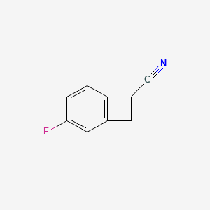 3-Fluorobicyclo[4.2.0]octa-1(6),2,4-triene-7-carbonitrile