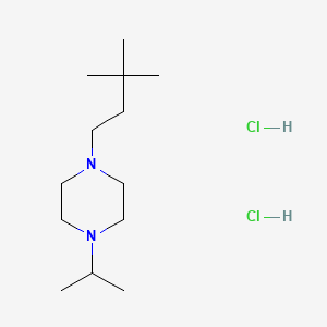 molecular formula C13H30Cl2N2 B2881731 1-(3,3-二甲基丁基)-4-异丙基哌嗪二盐酸盐 CAS No. 2034511-25-4