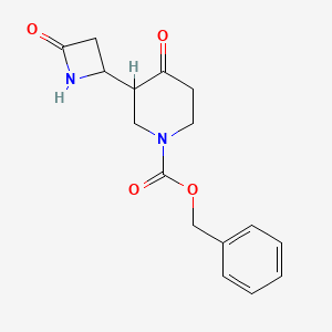 Benzyl 4-oxo-3-(4-oxoazetidin-2-yl)piperidine-1-carboxylate