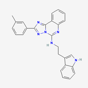 N-[2-(1H-indol-3-yl)ethyl]-2-(3-methylphenyl)[1,2,4]triazolo[1,5-c]quinazolin-5-amine