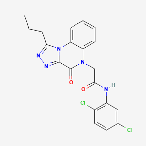 N-(2,5-dichlorophenyl)-2-(4-oxo-1-propyl[1,2,4]triazolo[4,3-a]quinoxalin-5(4H)-yl)acetamide