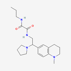 N'-[2-(1-methyl-1,2,3,4-tetrahydroquinolin-6-yl)-2-(pyrrolidin-1-yl)ethyl]-N-propylethanediamide